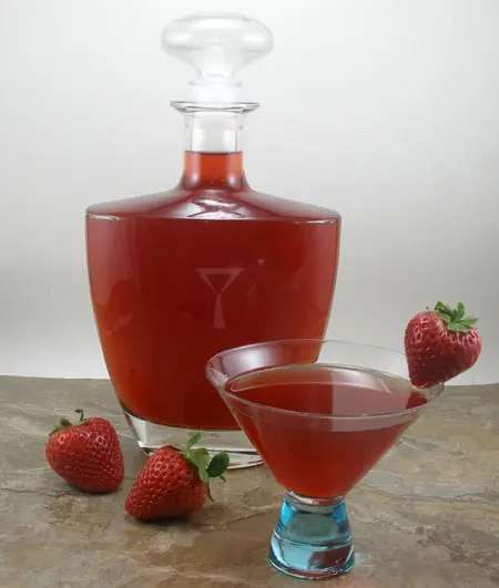 Homemade Strawberry Liqueur