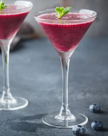 Virgin Blueberry Margarita Drink