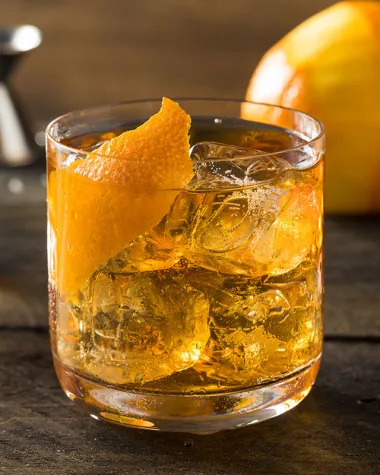 Gin Old Fashioned Drink
